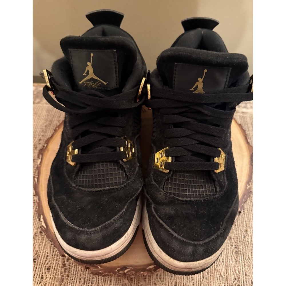 Jordan 4 Retro Royalty 2017 Black Gold Sz-5.5 408452-032‎